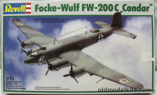 Revell 1/72 Focke-Wulf FW-200C Condor, 4424 plastic model kit